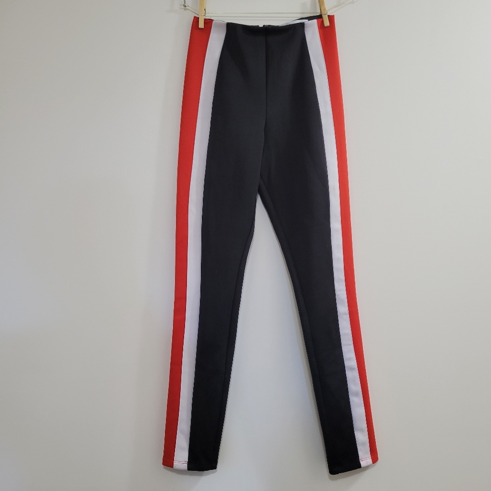 Lovers + friends side stripe fitted trousers XS